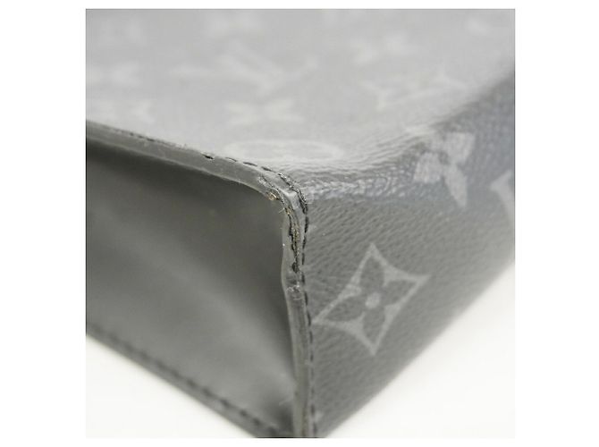 Louis Vuitton Monogram Eclipse Pochette Voyage MM Clutch Bag Nero - vista 6