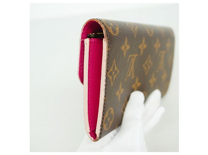 Louis Vuitton Monogram Portefeuille Emilie Long Wallet Rosa - vista 5