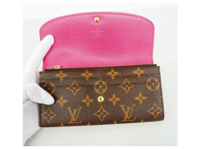 Louis Vuitton Monogram Portefeuille Emilie Long Wallet Rosa - vista 7