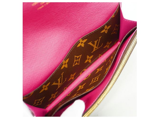 Louis Vuitton Monogram Portefeuille Emilie Long Wallet Marrone Rosa - vista 3