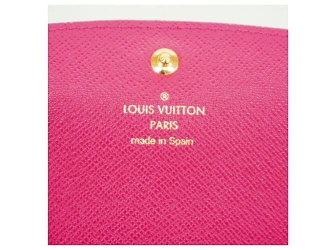 Louis Vuitton Monogram Portefeuille Emilie Long Wallet Marrone Rosa - vista 4