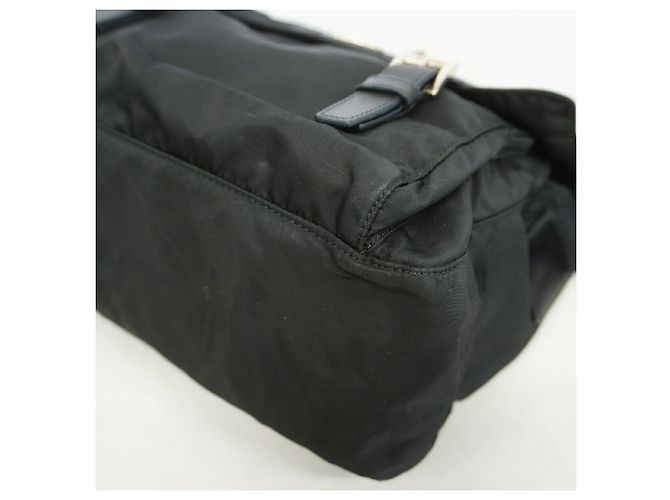 Bolso de hombro Prada de nailon Tessuto Negro - vista 10