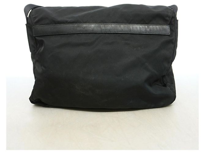 Bolso de hombro Prada de nailon Tessuto Negro - vista 11