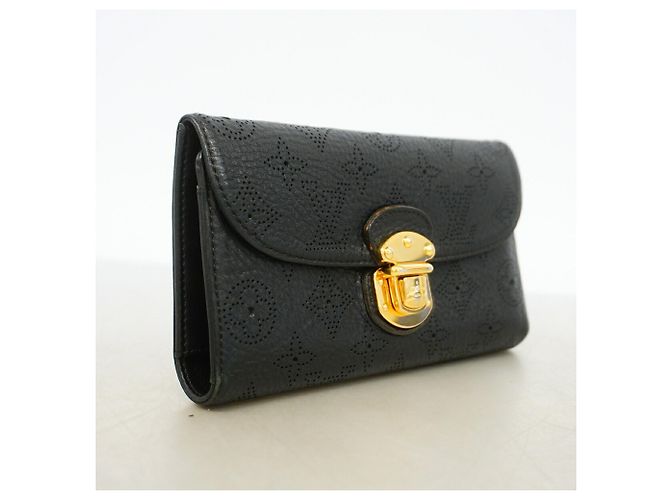 Louis Vuitton Mahina Portefeuille Amelia Long Wallet Nero - vista 2