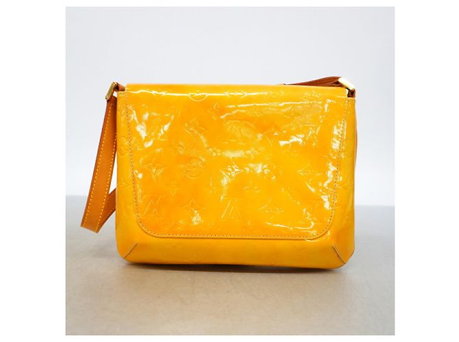 Borsa a tracolla Louis Vuitton Vernis Thompson Street Beige - vista 12