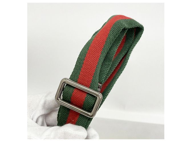 Borsa a tracolla Gucci GG Canvas Sherry Line Marrone - vista 12