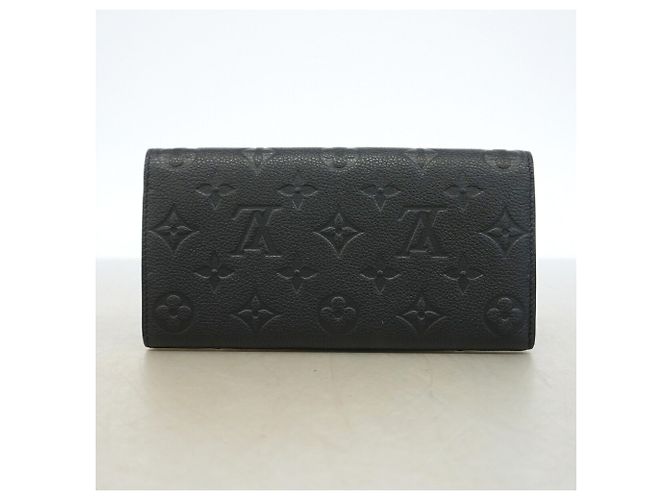 Louis Vuitton Monogram Empreinte Portefeuille Emilie Long Wallet Nero - vista 9