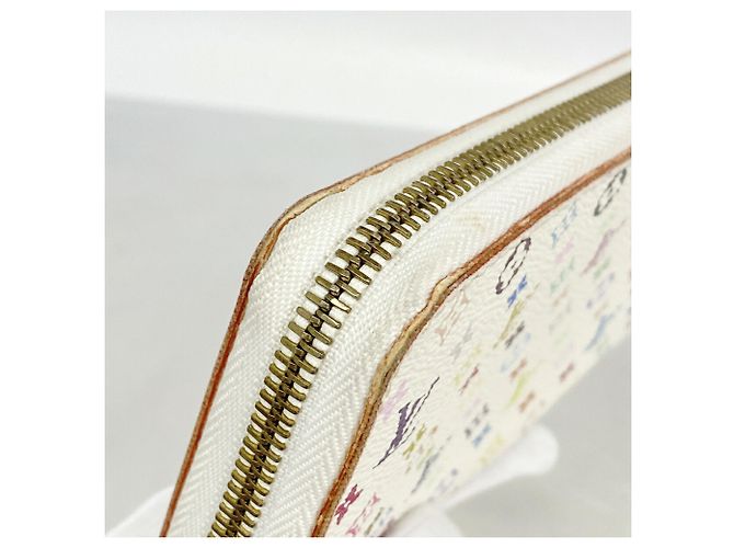 Louis Vuitton Monogram Multicolor Zippy Wallet Weiß - Ansicht 5