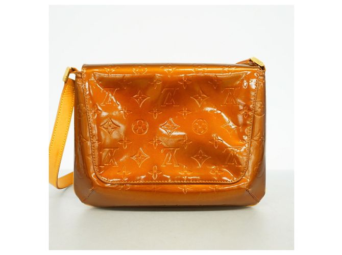 Borsa a tracolla Louis Vuitton Vernis Thompson Street Bronzo - vista 11