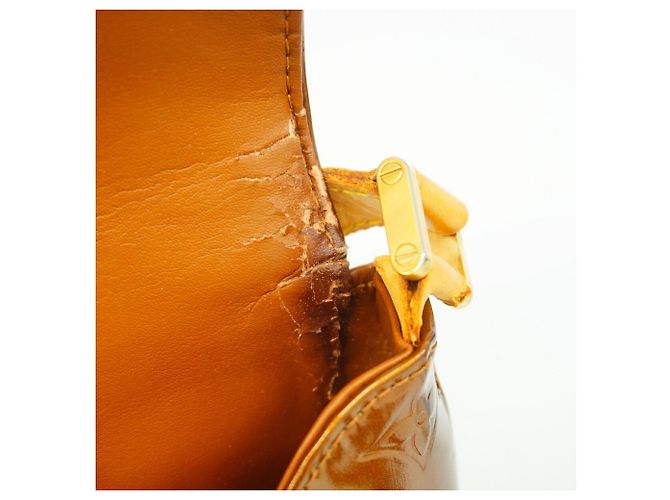 Borsa a tracolla Louis Vuitton Vernis Thompson Street Bronzo - vista 8