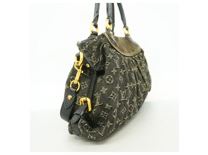 Borsa Louis Vuitton Monogram Denim Neo Cavie MM Nero - vista 2