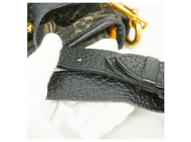 Borsa Louis Vuitton Monogram Denim Neo Cavie MM Nero - vista 8
