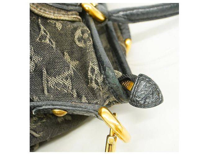 Borsa Louis Vuitton Monogram Denim Neo Cavie MM Nero - vista 9