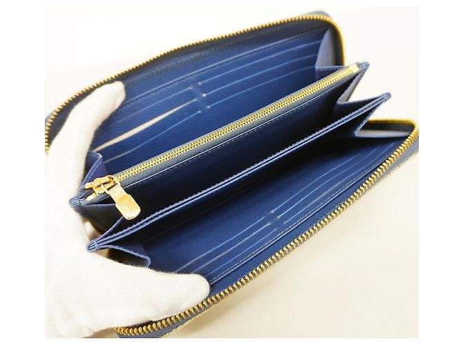 Cartera Zippy Louis Vuitton Monogram Denim LV Remix Azul - vista 3