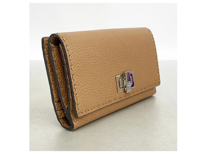 Fendi Selleria Leder-Langbrieftasche Braun - Ansicht 2