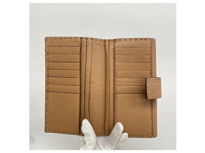 Fendi Selleria Leder-Langbrieftasche Braun - Ansicht 3