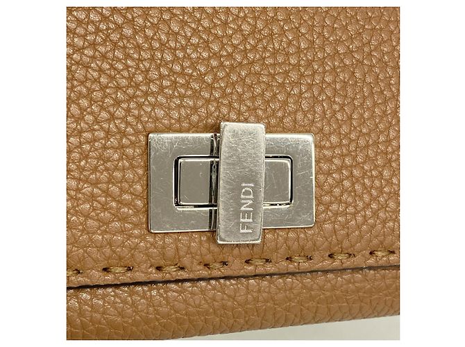 Fendi Selleria Leder-Langbrieftasche Braun - Ansicht 7
