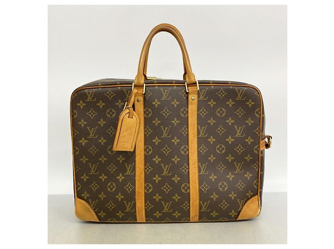 Borsa Louis Vuitton Monogram PDV Portedocument Voyage GM Marrone - vista 13
