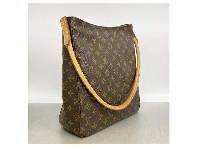 Bolso de hombro Louis Vuitton Monogram Looping GM Castaño - vista 2