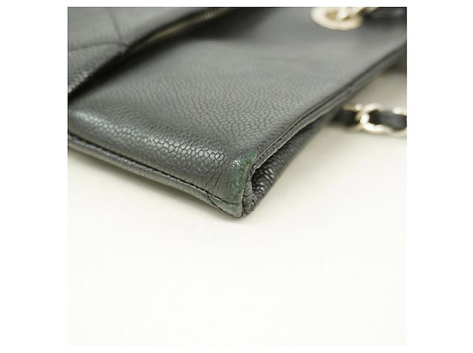 Borsa Tote Chanel in pelle di vitello martellata nera Nero - vista 6