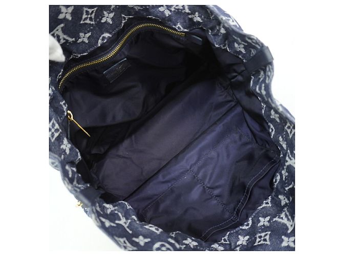 Borsa Tote Louis Vuitton Monogram Denim Noeful MM Blu - vista 4