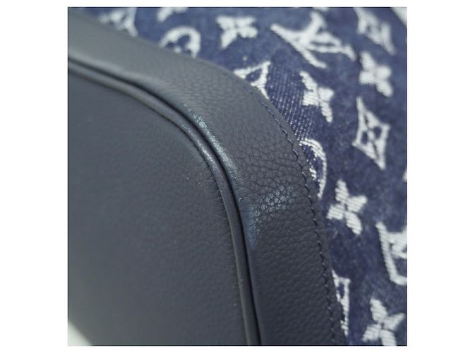 Borsa Tote Louis Vuitton Monogram Denim Noeful MM Blu - vista 6