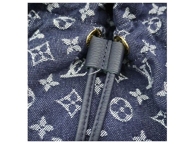 Borsa Tote Louis Vuitton Monogram Denim Noeful MM Blu - vista 8