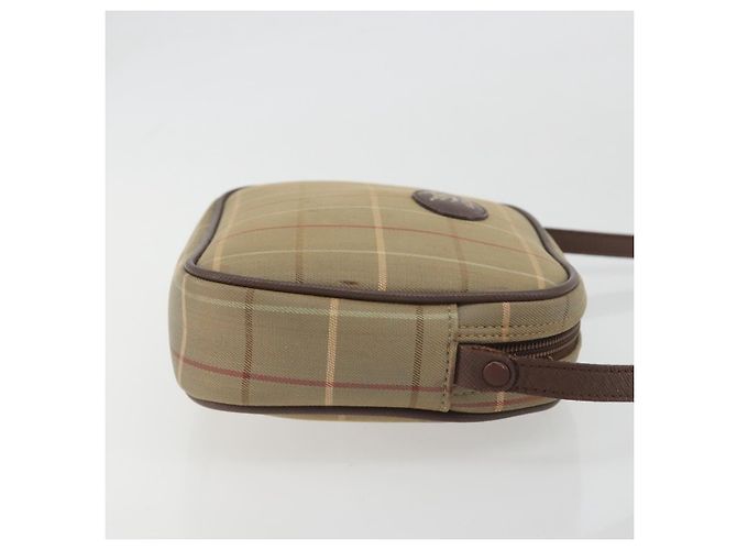 Borsa a tracolla Burberry Nova Check in tela Beige - vista 3