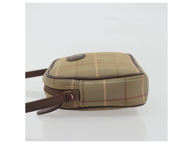 Borsa a tracolla Burberry Nova Check in tela Beige - vista 4