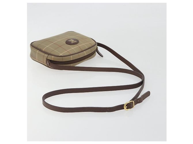 Borsa a tracolla Burberry Nova Check in tela Beige - vista 7