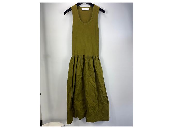 Proenza Schouler White Label Midi-Kleid aus Rippstrick Grün - Ansicht 2