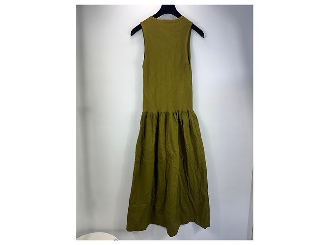 Proenza Schouler White Label Midi-Kleid aus Rippstrick Grün - Ansicht 5