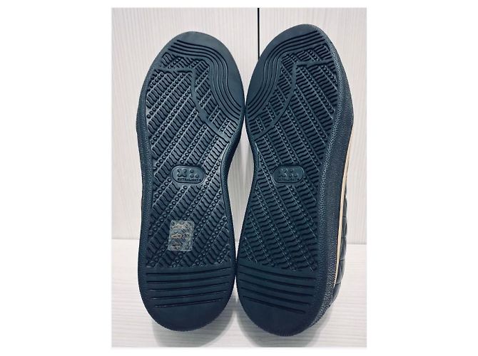 Sneakers Balmain Slip-On in Pelle Matelassé Nero e Oro - Nuove - Full Set D'oro - vista 7