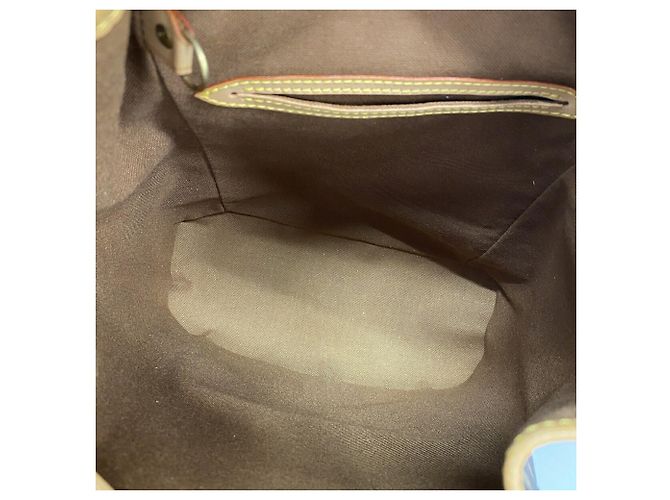 Zaino Louis Vuitton Monogram Montsouris MM Marrone - vista 4
