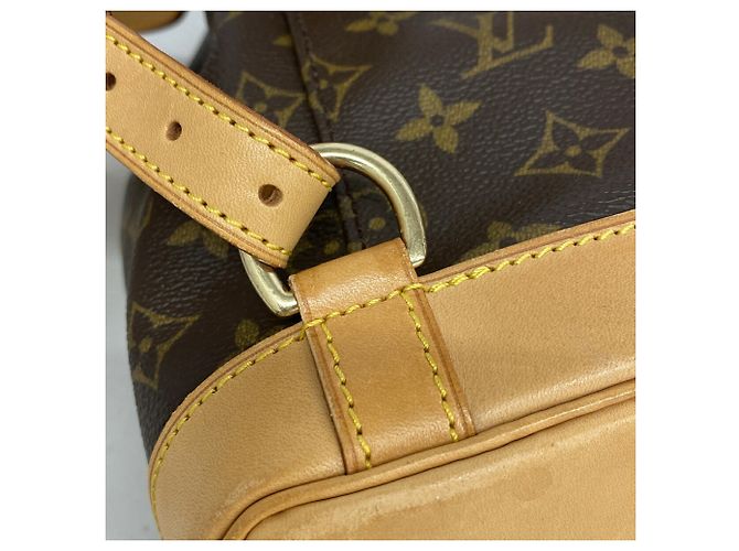 Zaino Louis Vuitton Monogram Montsouris MM Marrone - vista 9