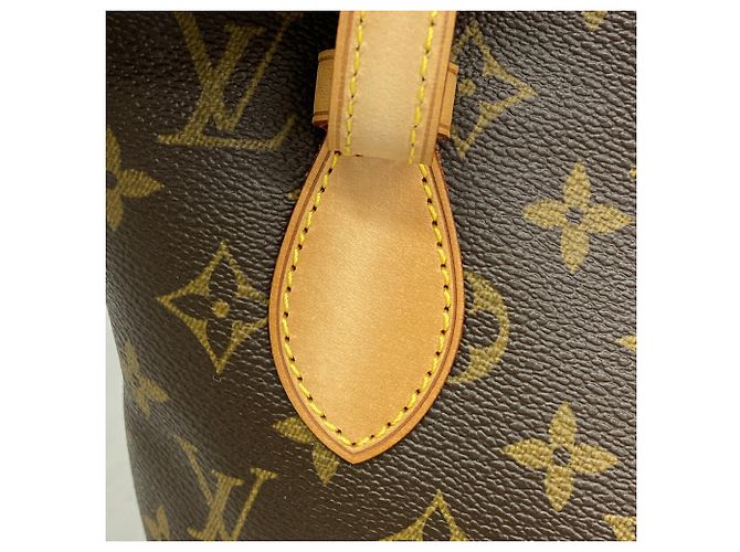 Borsa Tote Louis Vuitton Monogram Bucket PM Marrone - vista 9