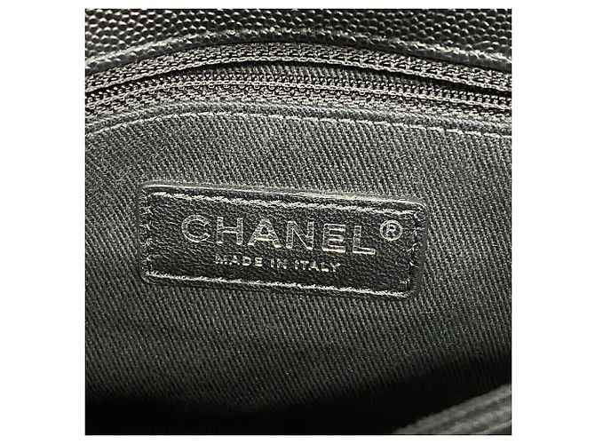 Coco Handle Borsa Chanel in pelle di vitello martellata nera Nero - vista 5