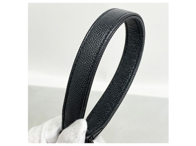 Coco Handle Borsa Chanel in pelle di vitello martellata nera Nero - vista 8