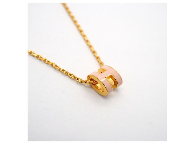 Hermès Hermes Mini Pop H Halskette Pink Golden - Ansicht 2