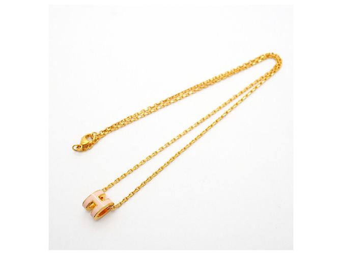 Hermès Hermes Mini Pop H Halskette Pink Golden - Ansicht 3