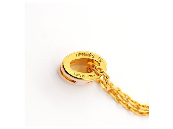 Hermès Hermes Mini Pop H Halskette Pink Golden - Ansicht 5