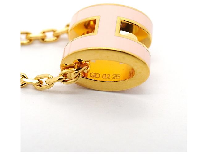 Hermès Hermes Mini Pop H Halskette Pink Golden - Ansicht 6