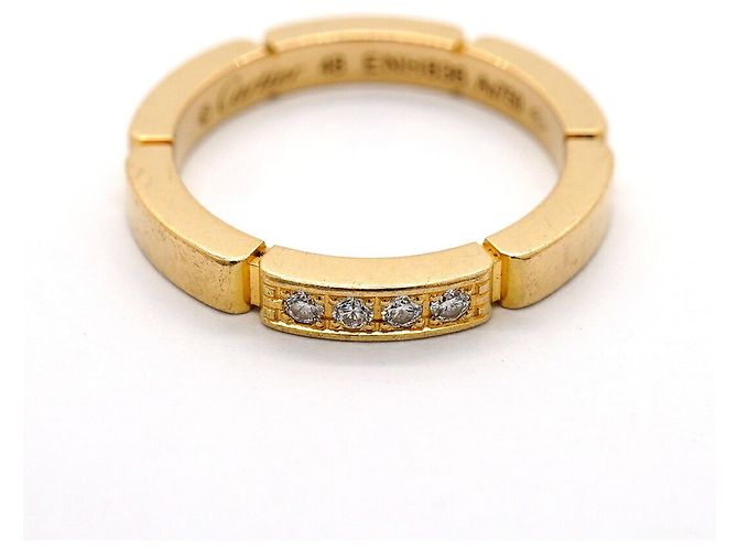 Anello Cartier Maillon Panthère in oro giallo 18K - vista 3
