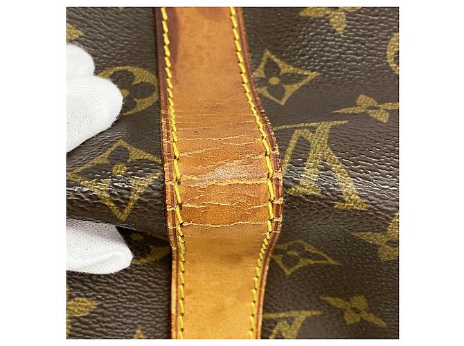 Borsa Louis Vuitton Boston Monogram Keepall 45 Marrone - vista 6