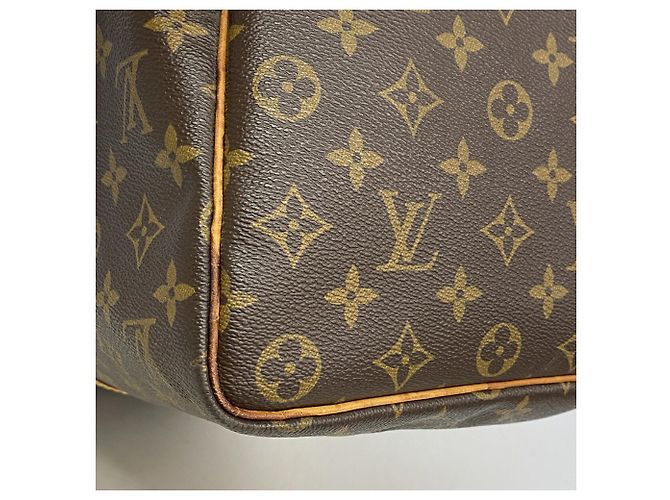 Borsa Louis Vuitton Boston Monogram Keepall 45 Marrone - vista 7