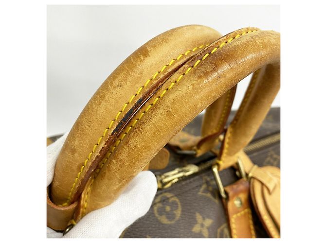 Borsa Louis Vuitton Boston Monogram Keepall 45 Marrone - vista 8