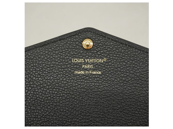 Louis Vuitton Monogram Empreinte Portefeuille Sarah Long Wallet Nero - vista 4