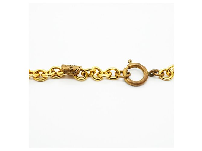 Collana Chanel placcata oro con strass D'oro - vista 5