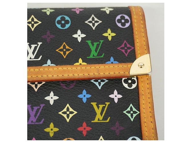 Cartera larga Louis Vuitton Noir Tri-Fold Negro - vista 7