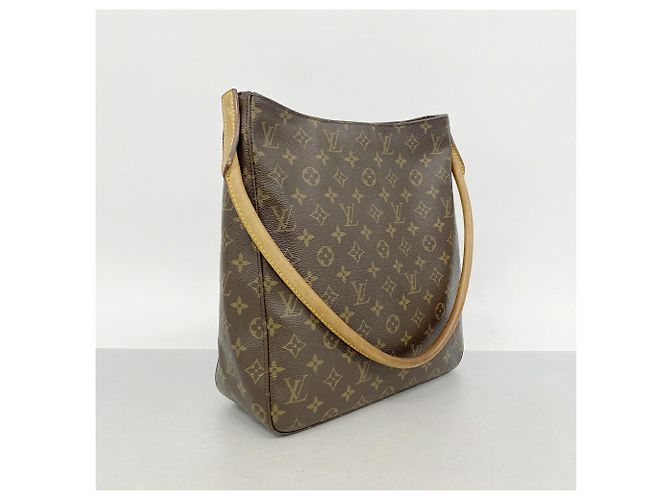 Bolso de hombro Louis Vuitton Monogram Looping GM Castaño - vista 2